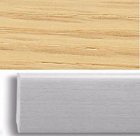 Плинтус шпонированный Pedross Дуб беленый 80х18, 1 м.п.